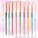 Dazzl Nail Art Brushes for Gel Nails - 8PCS Glitter Handle Brushes in 8 Designs for Painting, Dotting, Drawing - Alloy & Acrylic Material - Buy Online on SooperMarket.com
