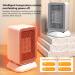 Mini Electric Heater for Office | Silent Desk Heater with 3 Gears Dial | Anti-Scalding EU Plug - Buy Now - Buy Online on SooperMarket.com