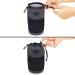 USA GEAR FlexARMOR-X Large Lens Case Pouch - Deluxe Neoprene Protection - Fits 70-300mm Lens - Carabiner Clip, Zippered Pocket - Black/Gray - Buy Online on SooperMarket.com