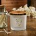 Personalised Large Double Wick Engagement Candle Gift with Gold Leaf (Fresh Cotton) - Buy Online on SooperMarket.com