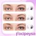 Focipeysa Wispy Lash Clusters - Natural DIY Eyelash Extensions | C Curl Individual Lashes 10-18mm with Applicator - Shop Now for International Shipping - Buy Online on SooperMarket.com