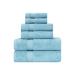 LA HAMMAM FINE LIVING - 6 Pieces Cotton Towel Set - 2 Bath Towels, 2 Hand Towels, 2 Washcloths for Bathroom, Kitchen, Hotel, Gym & Spa | Super Soft, Highly Absorbent, Luxury Towels Set - Aqua 6 Pieces Towel Set Aqua