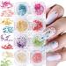 8 boxes dried flowers for nails 8 colors nail art sticker dry flowers kit dried flowers accessories set diy nail decoration