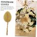 CORHAD 200pcs Faux Flowers Leaf Faux Crafts Leaves Fabric Floral Leaves Snowflakes Silicone Molds Boutonniere Leaves Home Supply Corsage Leaf Office Polyester Small Leaves Charm 10.5X3.2cm Golden - Buy Online on SooperMarket.com
