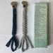 Shop Kowlone 2-Pack Cotton Pacifier Clips for Girls - Braided Dummy Holders in Gray and Star Blue - Ideal Baby Shower Gift - Buy Online on SooperMarket.com