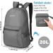 G4Free 20L Lightweight Packable Backpack - Grey | Travel, Hiking Daypack - Buy Online on SooperMarket.com