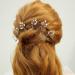 Sooshin 6-Piece Bridal Hair Pins Set - Pearl and Rhinestone Wedding Hair Accessories - Rose Gold Crystal Hair Pins for Brides and Bridesmaids - Buy Online on SooperMarket.com