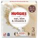 Huggies Wipes with Oat Aloe & Vitamin E Unscented 3 Push Button Packs (168 Wipes Total)