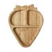 Nuby Bamboo Strawberry Shaped Plate Weaning Tableware Suitable from 12 Months Plus