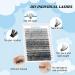 D-Mix 20D+40D+50D Cluster Lashes D Curl 10-18mm - 300 Pcs Individual Eyelash Clusters for DIY Lash Extension - Natural Volume Look - Easy to Apply at Home - Buy Online on SooperMarket.com