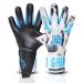 Gripmode Bandit Hybrid goalkeeper gloves I goalkeeper gloves with topping from GripTec latex for every weather I football goalkeeper gloves for children adolescents & adults I size 7-11 9