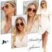 Shop JM Bifocal Reading Sunglasses for Women - Oversized UV Protection Sun Readers with Clear Blue Lenses (2.5x) - Buy Online on SooperMarket.com