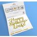 Cakeshop Cake Decoration Pack | Happy Birthday Premium Double Sided Glitter Card Cake Topper Sign & 25g Party Pack of Cake Sugar Sprinkles | Custom Name Cake Decorations (Gold) Non-Prime Glitter Card: Gold - Buy Online on SooperMarket.com