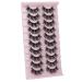 WiWoseo 10 Pairs Natural Faux Mink 3D False Eyelashes - Wispy & Fluffy - Buy Online on SooperMarket.com