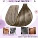 LAAVOO Light Brown Balayage Tape-in Hair Extensions - 35cm Real Hair #8/60/8 - 20PCS Invisible Tape | Premium Quality & Soft Texture - Buy Online on SooperMarket.com