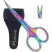 HARAMS Nail Scissors Strong Curved Blades Multipurpose Beauty Cuticle Toenail Manicure Pedicure Eyebrows Eyelash Nose Beard Mustache Hair Trimming | Grooming Shears Unisex
