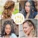 280 Pieces of Hair Accessories for Women | Dreadlock & Braid Jewelry | Adjustable Golden Hair Wrap Rings - Buy Online on SooperMarket.com