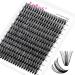 Fadlash cluster eyelash extensions single eyelashes 50D 0.07 C Curl 15-20mm Extensions 200PCs DIY eyelash extension at home 15-20 mm DH-50D-07-C