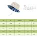 LANGZHEN Baby Girls Beach Sun Hat - Adjustable Wide Brim Toddler Kids Hat with Chin Strap for Sun Protection - Beige Fish Design (4-8 Years) - Buy Online on SooperMarket.com