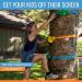 Hyponix Ninja Tree Climbing Kit - 16 Rock Climbing Holds & 8 Ratchets - Reinforced, Easy Setup - Ideal Outdoor Toys for Kids 5-12 - Monkey Tree Climbers 2.0 - Buy Online on SooperMarket.com