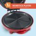 Elite Gourmet EQD413 Non-Stick Electric Quesadilla Maker 6-Wedge Easy-Slice Grilled Cheese 8 Inch Red - Buy Online on SooperMarket.com