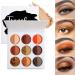 High Pigmented Neutral Eyeshadow Palette | 9 Matte Shimmer & Glitter Shades for Hazel Eyes - Perfect for Professional Makeup - Buy Online on SooperMarket.com