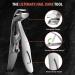 BEZOX Angled Head Nail Clippers for Seniors - Premium Steel Toenail Clipper for Thick Nails - Ergonomic Cutter Trimmer with Catcher - Men and Women - Silver - Buy Online on SooperMarket.com