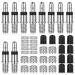 Finger toys 40-part bicycle valves lightning valve bike valve replacement set Dunlop valve insert with seal bike hose flash valve replacement valve cap fit for bike valve change