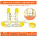 Toddler Safety Harness with Lock and Anti Lost Wrist Link, Reflective Tape Liner - Yellow Leash (6.5ft) - Buy Online on SooperMarket.com
