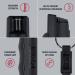 SABRE Defense Spray 3-in-1 Formula - Max Strength Pepper Spray, CS Tear Gas, UV Dye - Quick Release Key Ring - Finger Grip - 25 Bursts - Buy Online on SooperMarket.com