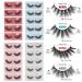 MAGEFY 20 Pairs Faux Mink Eyelashes Set | Natural to Dramatic Long Styles | Handmade, Reusable, Soft Fake Lashes | Glitter Portable Boxes | 16mm-20mm | 20 Pairs-4 Styles - Buy Online on SooperMarket.com