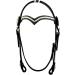 Thor Equine Headstall Miles Western Bridle - V-Shaped Black Full with Rawhide & Concha for Premium Horse Gear - Buy Online on SooperMarket.com