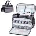 Golkcurx Sewing Machine Case with Removable Padding Pad Tote Bag for Sewing Machine with Shoulder Strap for Most Standard Singer Brother Janome Grey