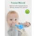 Teething Tube with Safety Shield Baby Hollow Teether Sensory Toys Gum Massager  Food-Grade Silicone for Infant 3-12 Months Boys Girls  1 Pair with 4 Cleaning Brush Included (Emerald+Blue) Emerald+Gray - Buy Online on SooperMarket.com