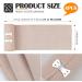 4Pcs Elastic Bandages Wrap for Hand & Leg Compression - Sports Training Supplies with Metal Clips Beige (10cm x 4.5m - Buy Online on SooperMarket.com