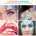 URAQT Body Glitter Gel Set - Holographic Mermaid Sequins & Chunky Cosmetic Glitter for Face, Body, Hair & Nails - Sparkling Festival Party Lotion - White, Silver & Gold - 3Pcs - Buy Online on SooperMarket.com