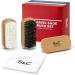 Stone and Clark Horse Hair Shoe Brush - Premium Leather Polish Brush with 100% Horse Hair Bristles - Concaved Beech Wood Handle - Travel Set - Buy Online on SooperMarket.com