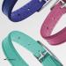 Collardirect Leather Cat Neck Band - Safety Collar with Elastic Belt & Bell | Adjustable 23-28 cm | Available in Black Blue Red Orange Green Pink - Buy Online on SooperMarket.com