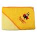 Wolimbo hooded towel personalized with name and motif - yellow - 140x140 cm - for baby and children 140x140cm yellow / hooded -dark yellow