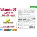 New Roots Herbal - Vitamin D3 2500 IU Extra Strength 180 Capsules - Helps to Prevent Vitamin D Deficiency - Helps in the Development and Maintenance of Bones and Teeth - Support Immune Function - Buy Online on SooperMarket.com