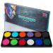 Professional Face Paint Kit - by Blue Squid PRO, 12x10g Classic Color Palette,  Professional Face & Body Painting Supplies SFX, Adult & Kids, Superior Safe Paint for Sensitive Skin Halloween 12 Classic Palette