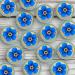 24 x Forget Me Not Pre-Cut Edible Wafer Paper Cupcake Topper Cake Decoration Birthday Cakes