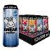 SNEAK | Cans Mixed Flavours with Blizzard Raspberry Lemonade & Tropikilla | Zero Sugar Low-Calorie Energy Drink for Sustained Concentration & Focus | 500ml x 12