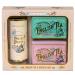 New English Teas Vintage Victorian Tea & Biscuits Gift Set with 80 Fine English Teabags 2 Tea Caddies and Luxury Cornish Biscuits