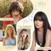 Human Hair Toppers with Fringe Pony Clip in Hair Toppers for Thinning Hair Women Real Hair Mono Base Toupee Hair Topper for Women Human Hair - Buy Online on SooperMarket.com