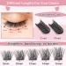 DIY Cluster Lashes 72 Pcs | D-16mm Thin Band Individual Eyelash Extensions | Easy to Apply at Home | First Glance - Buy Online on SooperMarket.com
