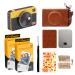 KODAK Mini Shot 2 Retro 4PASS 2-in-1 Instant Digital Camera and Photo Printer (2.1x3.4) + 68 Sheets Gift Bundle, Yellow Printer + 68 Sheets + Accessories Yellow