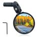 Homieway bicycle mirror for e-bike HD convex bike rear view mirror wide view 360 rotatable & foldable mini bike mirror universal bicycle handlebar mirror for left & right handlebar 16-22mm round