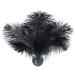 Piokio 20 pcs Natural Black Ostrich Feathers Plumes 8-10 inch(20-25 cm) Bulk for DIY Halloween Decorations  Wedding Party Centerpieces  Gatsby Decorations Black 8-10