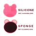 2 Pack Silicone Makeup Brush Cleaner Sponge - Portable Tool for Quick Color Change & Dry Cleaning | Best Cosmetic Brush Cleaner - Buy Online on SooperMarket.com